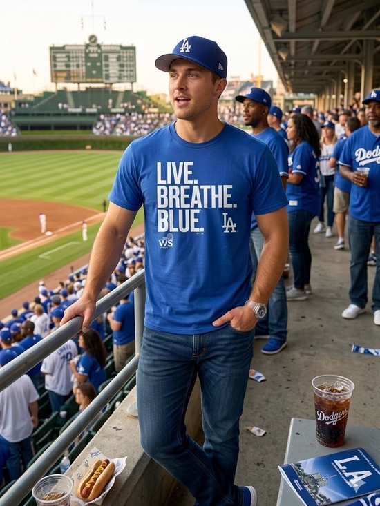 Fanatics Other - Fanatics LA Dodgers 2024 World Series "Live Breathe Blue" Tee 2XL